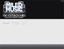 Tablet Screenshot of miledmusic.com